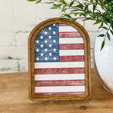 Arch Top American Flag Large