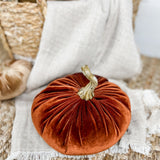 7.5" Velvet Pumpkins