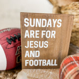 Jesus and Football Box Sign