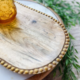 Antique Gold Mango Wood Tray