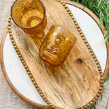 Antique Gold Mango Wood Tray