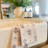 Inked Bloom Tea Towel
