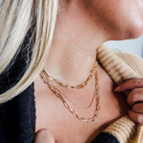 Layered Gold Chain Necklace