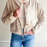 Oat Milk Quilted Jacket