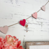 Wooden Heart Garland