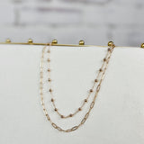 Paperclip layered Necklace