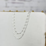 Paperclip layered Necklace