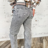 High Rise Black Wash Jean