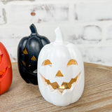 Orange and White Jack O Lanterns