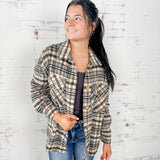 Neutral Plaid Shacket