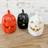 Orange and White Jack O Lanterns