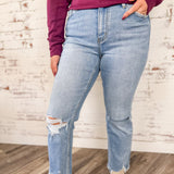 High Rise Slim Straight