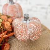 Small Leaf Resin Pumpkin