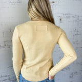 Snapped Up Waffle Knit Top