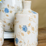 3 Asst Print 7.7h Vase