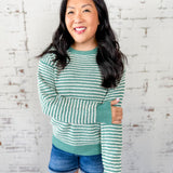 Minty Fresh Stripe Sweater