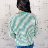 Minty Fresh Stripe Sweater