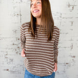 Mocha Stripe Sweater