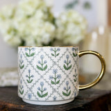 Floral Quilt Coffee Mug