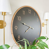 Wood Frame Wall Clock