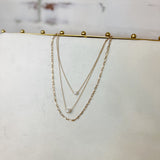 Double Pearl Necklace