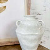 Cream Color Handle Vase