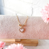 Golden Heart Pull-Tie Bracelet