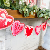 Layered Vintage Heart Banner