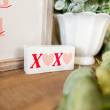 4" XOXO Block