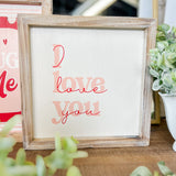 10x10" I Love You Sign