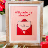 10x12" Be My Valentine