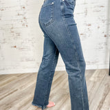 Hem Straight Jeans