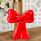 7" Ceramic Bow Vase