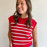 Candy Stripe Sweater Tank