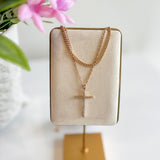 Rhinestone Cross Necklace