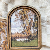 6 x 8" Arch Top Fall Landscape Framed Art