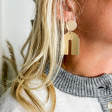 Mod Matte Metal Earrings