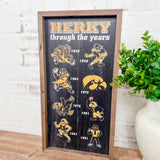 8x16" Herky Through the Years