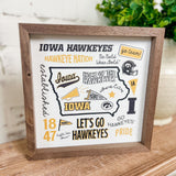 8x8" University of Iowa Collage