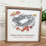 12x12" Sketch Football Stadium Iowa State