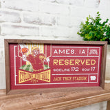 8x16" Stadium Ticket Iowa State