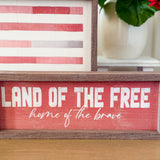 12x4" Land Of The Free Red
