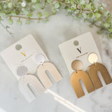 Mod Matte Metal Earrings