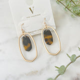 Leopard Gold Drop Earrings