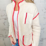 Peppermint Stitch Cozy Jacket