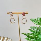 Hammered Link Drop Earrings