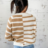 Toffee Stripe Sweater