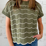 Wavy Days Knit Top