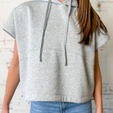 Sleeveless Hoodie Top