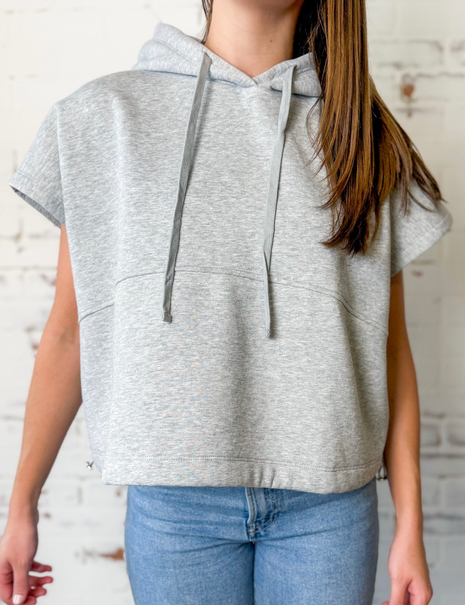 Sleeveless Hoodie Top